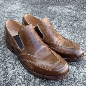 Bed‎ Stu Cobbler Series Scoria Loafer Men's Sz 10.5 Brown Leather Slip On Shoes